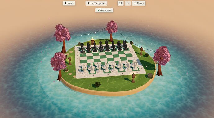 Created a chess game with beautifull environment