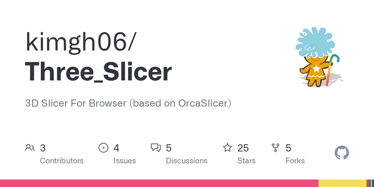 Three Slicer: An Open-source Web Browser Slicer Project. (Based on OrcaSlicer)